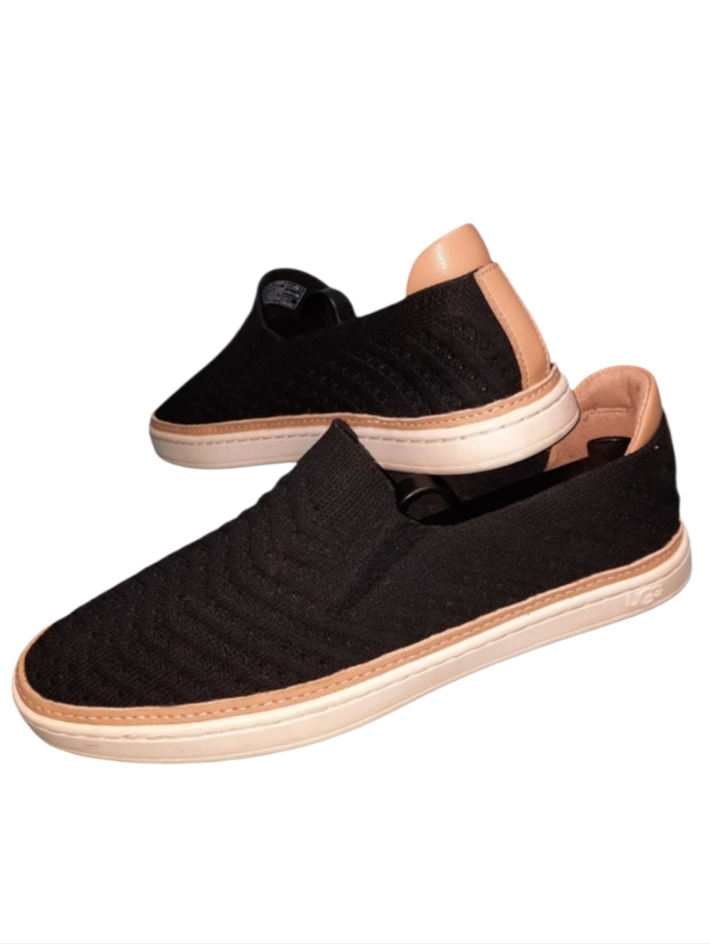 Ugg Sammy Chevron Black Slip-on Sneaker SZ 7.5